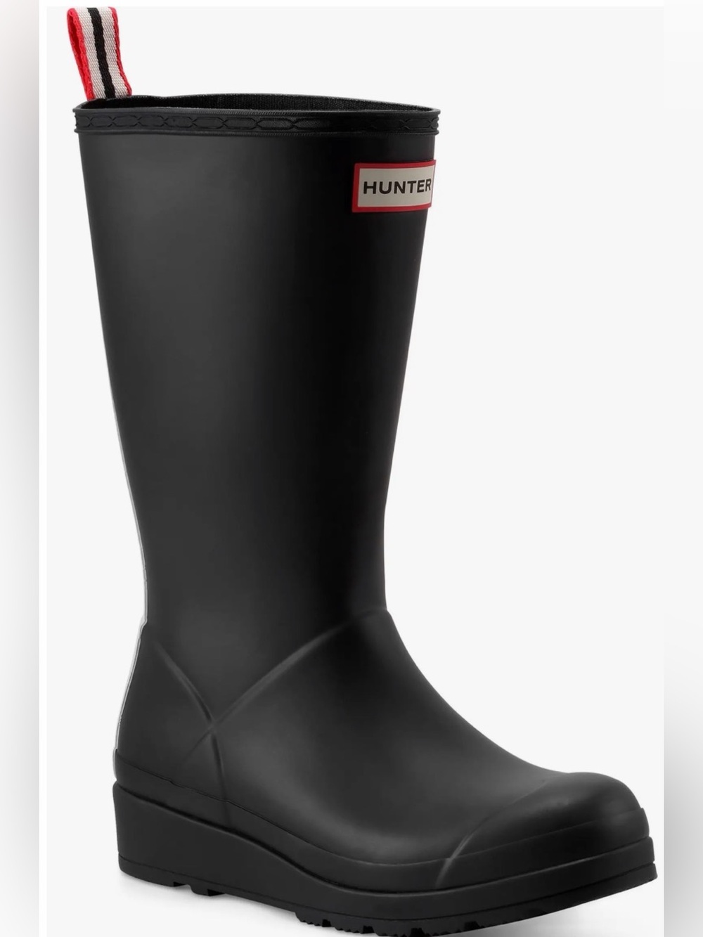 NWT Hunter Women's PLAY™ Tall Rain Boots
Blk Mid Calf Wellies w Pull Tab Size 6 - Picture 4 of 12